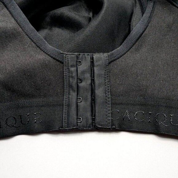 Cacique Lane Bryant Womens Bra Cotton Lightly Lined No Wire Size 42D Black - Picture 6 of 9